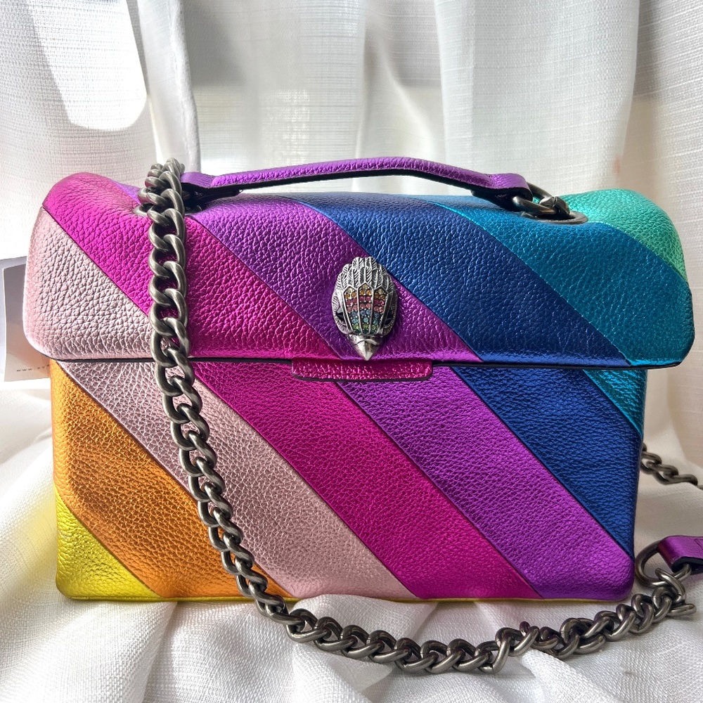 RAINBOW LEATHER KENSINGTON BAG KURT KEIGER